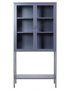 vitrineskab vitrine skab metal stål glas lavt metalskab 2