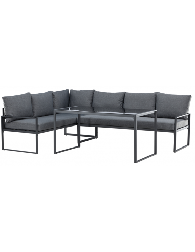 loungesæt havemøbler havestole havesofa havebord loungemøbler udendørs udendørsmøbler sort