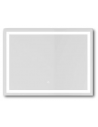 FRAME Badeværelsesspejl med lys 60 x 80 cm 4000K 1250lm - Alugrå