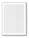 FRAME Badeværelsesspejl med lys 80 x 60 cm 4000K 1250lm - Alugrå
