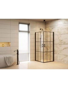 brusedør brusehjørne brusevæg messing sort new york moderne badeværelse yorker 2