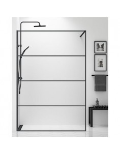 brusedør brusehjørne brusevæg sort new york moderne badeværelse yorker 2