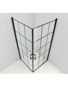 brusedør brusehjørne brusevæg messing sort new york moderne badeværelse 2