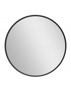 sort rundt badeværelsesspejl vægspejl badeværelse spejl garderobe entre soveværelse