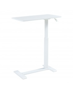hæve sænke skrivebord computerbord laptopbord bord sofa hvid