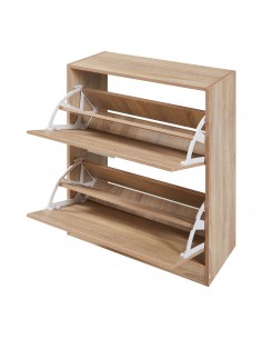 Skoskab gulv træ billigt eg egetræ garderobe entre 2