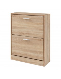 Skoskab gulv træ billigt eg egetræ garderobe entre