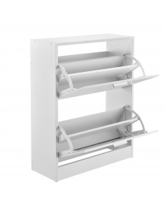 Skoskab gulv træ billigt eg egetræ garderobe entre hvid 2