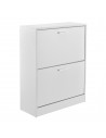 Skoskab i møbelplade H81 x B63 x D24 cm - Hvid
