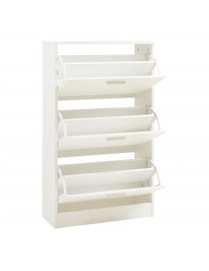 Skoskab gulv træ billigt eg egetræ garderobe entre hvid 2