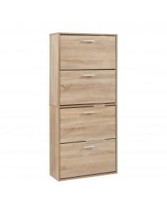 Skoskab gulv træ billigt eg egetræ garderobe entre