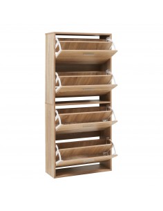 Skoskab gulv træ billigt eg egetræ garderobe entre 2