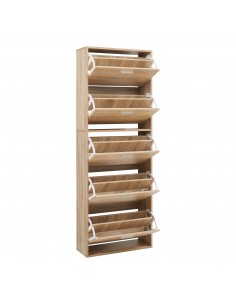 Skoskab gulv træ billigt eg egetræ garderobe entre 2