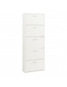 Skoskab i møbelplade H169 x B60 x D24 cm - Hvid