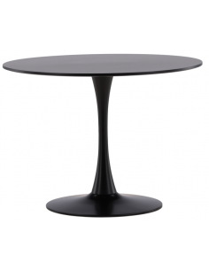 Rundt spisebord sort 100