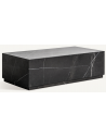LAI Sofabord i marmor H35 x B120 x D60 cm - Sort marmor