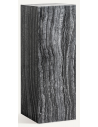 Piedestal sidebord i marmor H100 x B35 x D35 cm - Grå marmor