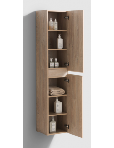 badeværelsesskab skab badeværelse vægskab eg 2