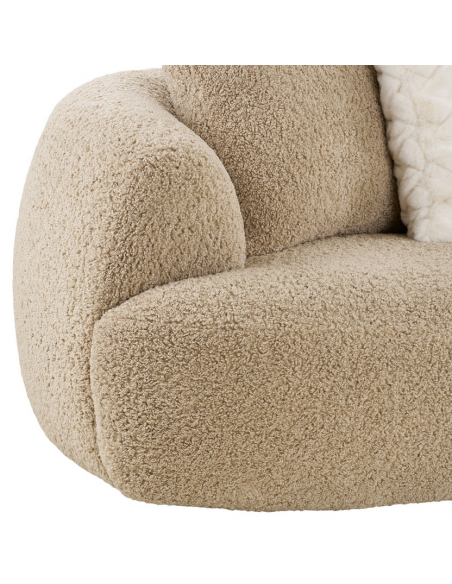 buet sofa stof brun 3 4 personer stor flydersofa flyder