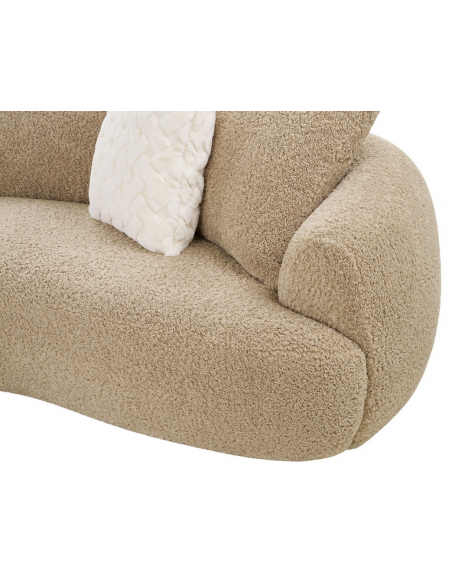 buet sofa stof brun 3 4 personer stor flydersofa flyder