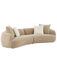 buet sofa stof brun 3 4 personer stor flydersofa flyder