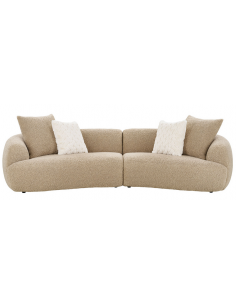 buet sofa stof brun 3 4 personer stor flydersofa flyder 2