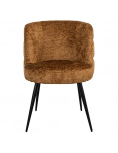 spisebordsstol cognac armlæn stof 2