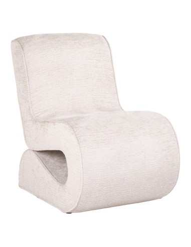 lænestol chenille stof polyester creme beige moderne nordisk skandinavisk