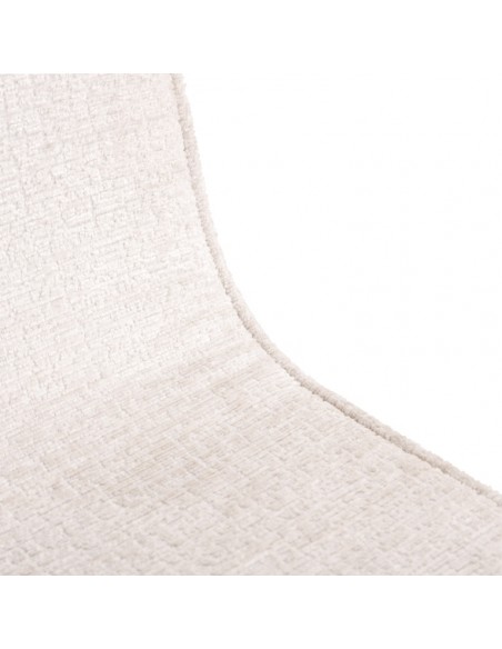 lænestol chenille stof polyester creme beige moderne nordisk skandinavisk