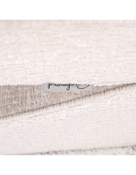 lænestol chenille stof polyester creme beige moderne nordisk skandinavisk