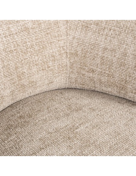 lænestol stof chenille polyester sand beige