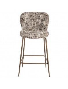 barstol høj med ryg stof 2