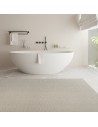 SOLIDELLIPSE Fritstående badekar i solid surface 180 x 88 cm - Mat hvid