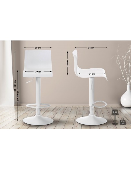 barstol hvid billig moderne design