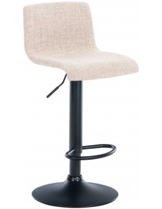 barstol stof sort billig moderne design køkken creme beige
