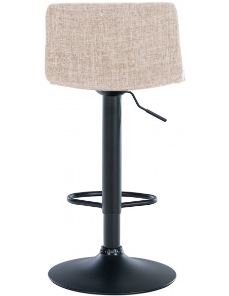 barstol stof sort billig moderne design køkken creme beige