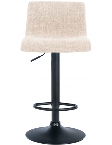 barstol stof sort billig moderne design køkken creme beige
