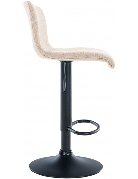 barstol stof sort billig moderne design køkken creme beige