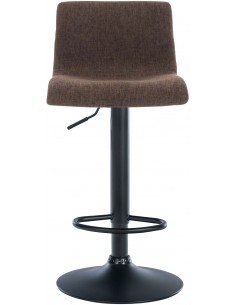 barstol stof sort billig moderne design køkken brun 2