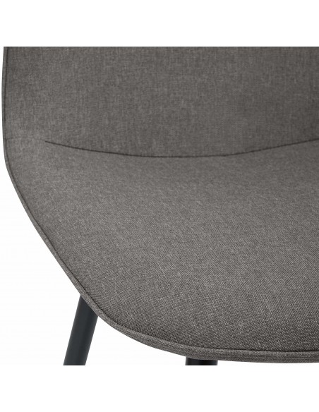 Spisebordsstol grå stof polyester