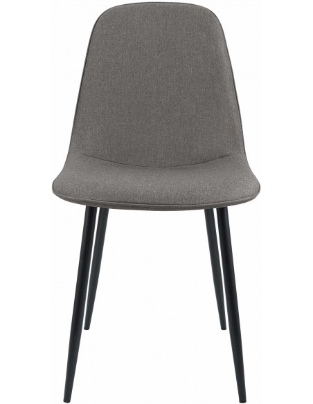 Spisebordsstol grå stof polyester