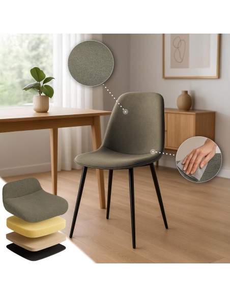 Spisebordsstol stof polyester