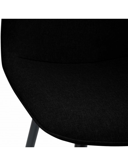 Spisebordsstol stof polyester sort