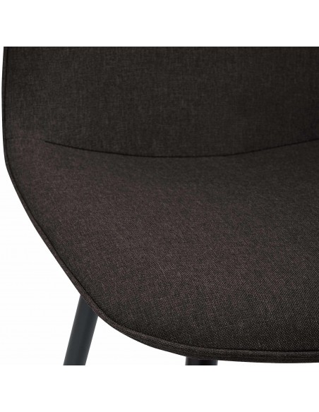 Spisebordsstol stof polyester brun