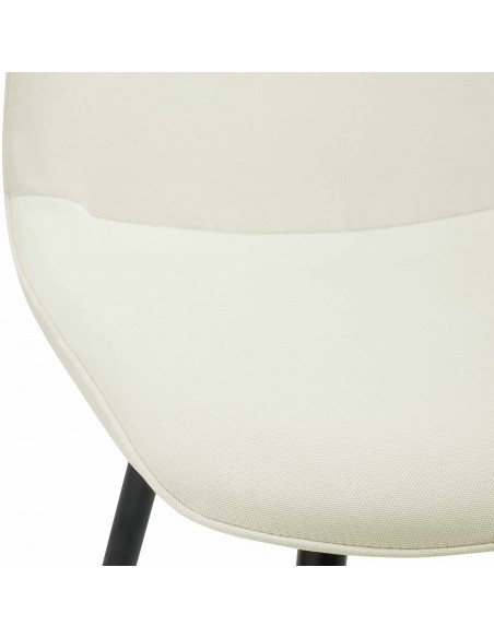 Spisebordsstol stof polyester creme beige
