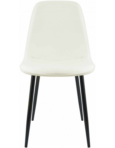 Spisebordsstol stof polyester creme beige