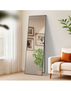 gulvspejl spejl garderobe entre soveværelse helkropsspejl sort