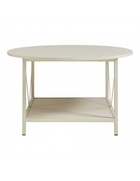 sofabord sidebord beige sand stuemøbler rundt