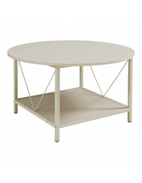 sofabord sidebord beige sand stuemøbler rundt