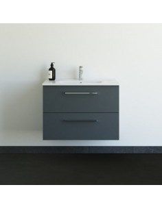 komplet badmiljø underskab med vask eg håndvask badeværelse grå badeværelesmøbler 2